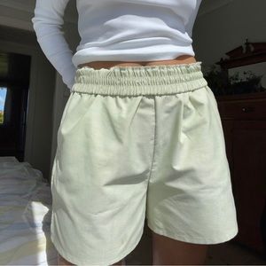 djerf avenue breezy shorts green